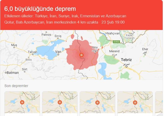 Ağrı'da deprem mi oldu? 25 Şubat güncel depremler