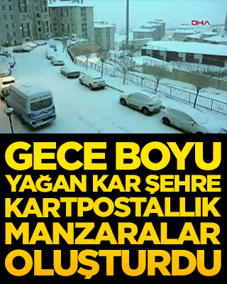 Ağrı’da kar bereketi!