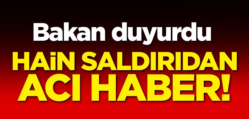 Ağrı'dan acı haber! 1 personel şehit oldu
