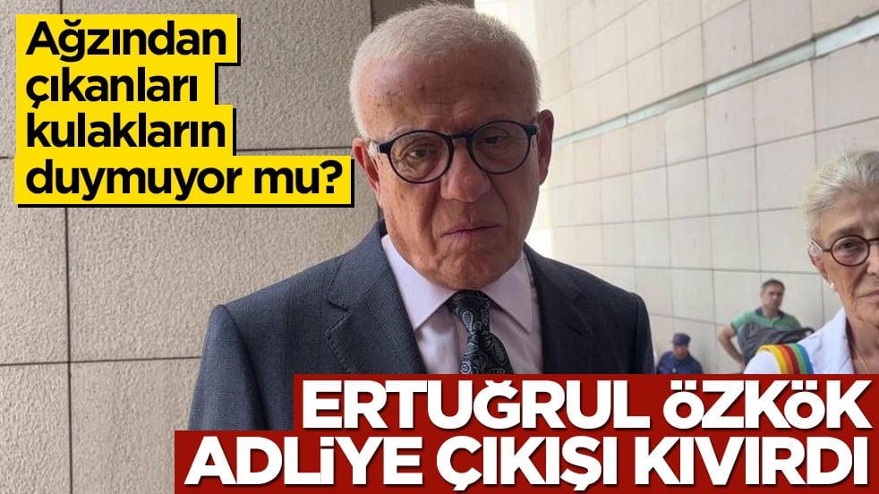 Ağzından çıkanları kulakların duymuyor mu? Ertuğrul Özkök adliye çıkışı kıvırdı