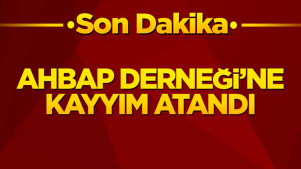 Ahbap Derneği'ne kayyım atandı