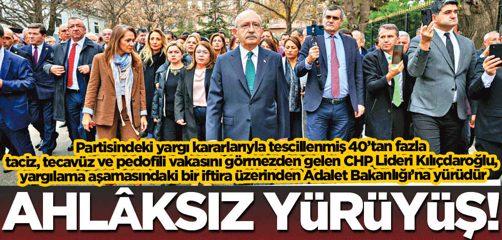 Ahlâksız yürüyüş!