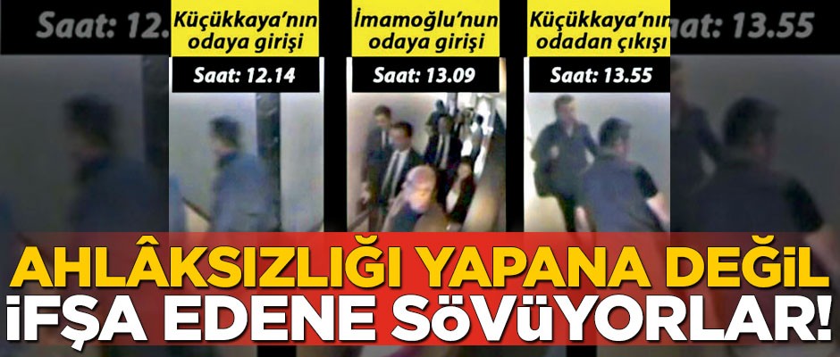 Ahlâksızlığı yapana değil ifşa edene sövüyorlar!