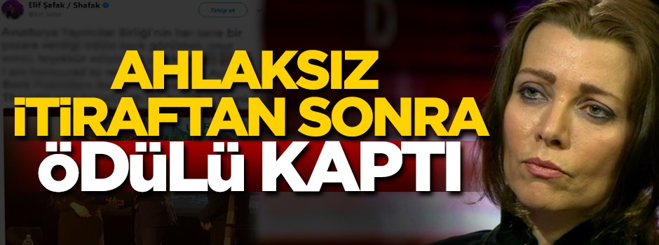 Ahlaksızlığını itiraf etti, ödülü kaptı!