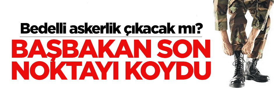 Ahmet Davutoğlu: Bedelli yok