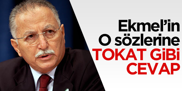 Ahmet Davutoğlu'ndan Ekmel'e çok sert sözler