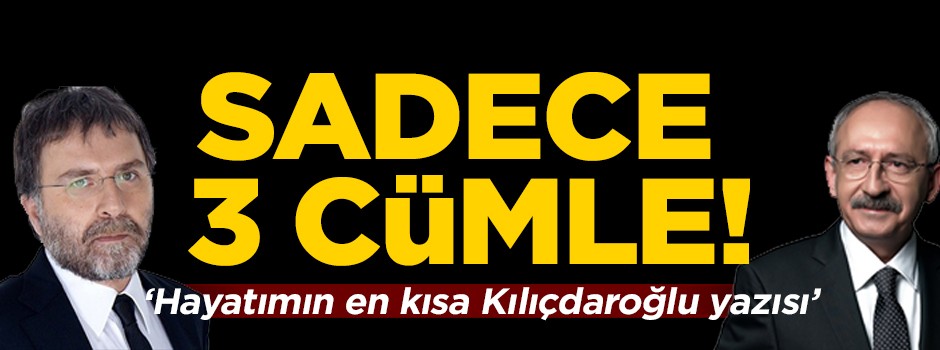 Ahmet Hakan, Kılıçdaroğlu'na 3 cümleyle verdi veriştirdi!