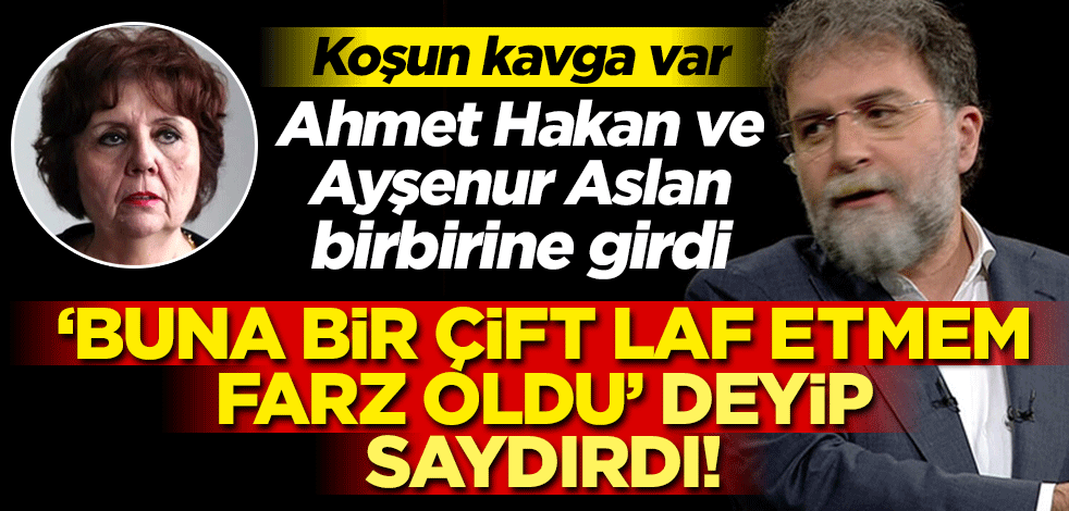 Ahmet Hakan ve Ayşenur Aslan birbirine girdi: Buna bir çift laf etmem farz oldu!