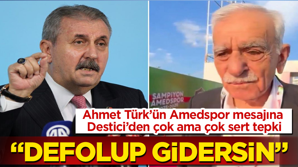 Ahmet Türk’ün Amedspor mesajına Destici’den çok ama çok sert tepki: Defolup gidersin