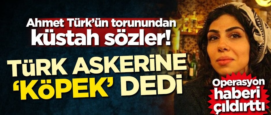Ahmet Türk'ün torunundan küstah sözler! Türk askerine 'Köpek' dedi