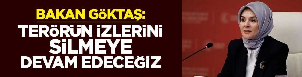 Bakan Göktaş: Terörün izlerini silmeye devam edeceğiz