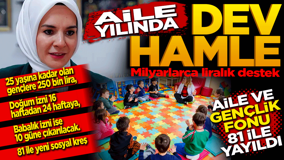 Aile Yılı’nda dev hamle! Milyarlarca liralık destek 81 ile yayılıyor