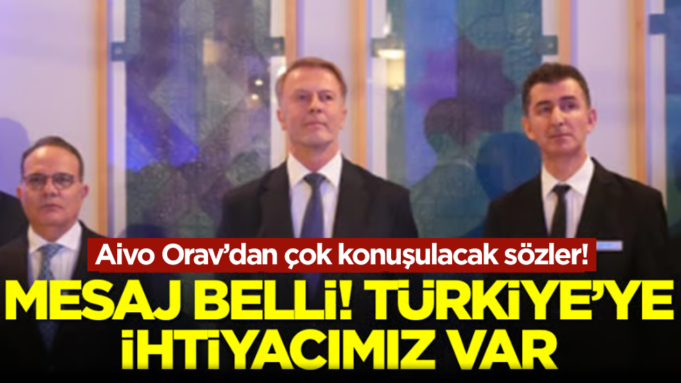 Aivo Orav: Mesaj belli, Türkiye'ye ihtiyacımız var