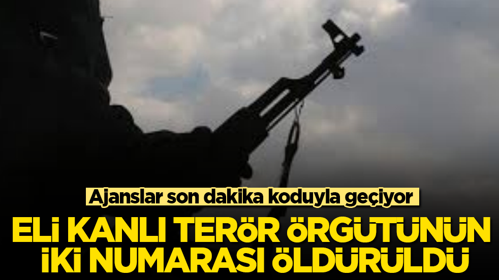 Ajanslar son dakika koduyla geçiyor! Eli kanlı terör örgütünün iki numarası öldürüldü