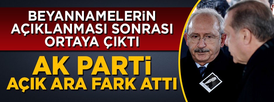 AK Parti açık ara fark attı! İşte 2 parti arasındaki vizyon farkı