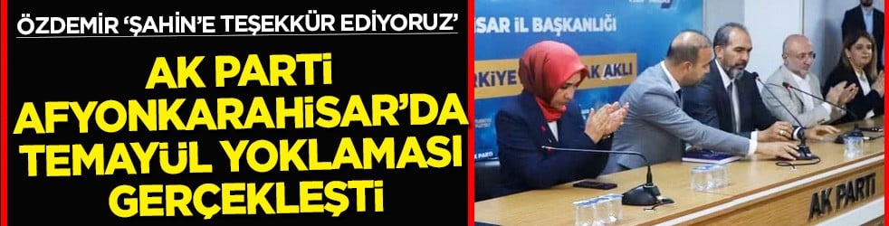 AK Parti Afyonkarahisar'da temayül yoklaması gerçekleşti...
