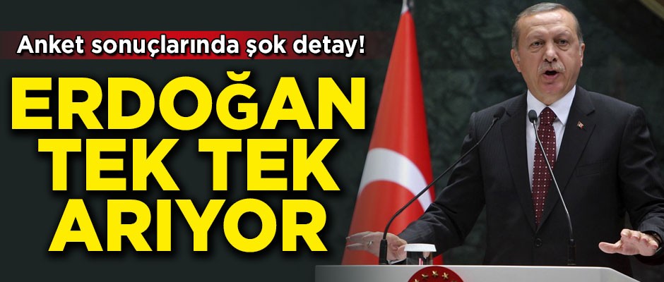 AK Parti anketinde şok detay! Erdoğan tek tek arıyor