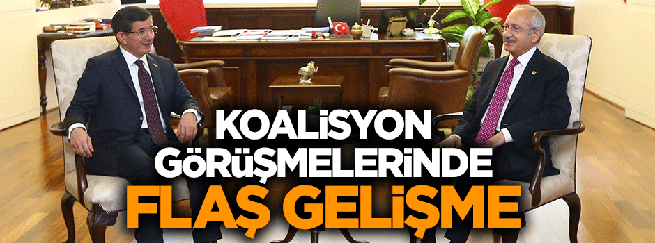 AK Parti CHP arasındaki koalisyon görüşmelerinde yeni gelişme