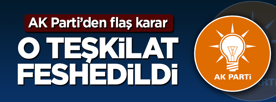 AK Parti Derik ilçe teşkilatı feshedildi!
