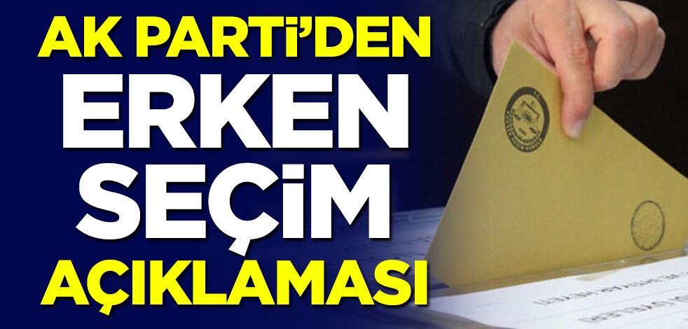 AK Parti Genel Başkan Yardımcısı Mahir Ünal'dan erken seçim açıklaması