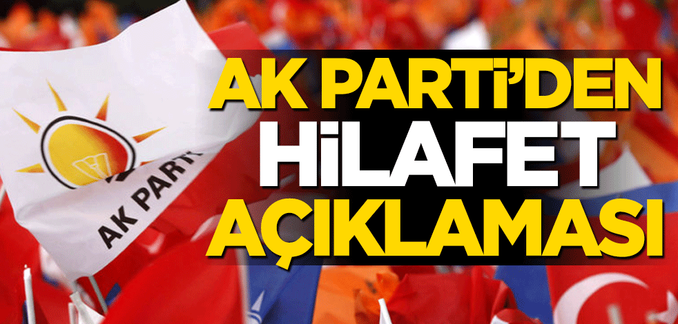 AK Parti Genel Başkan Yardımcısı Mahir Ünal'dan hilafet açıklaması