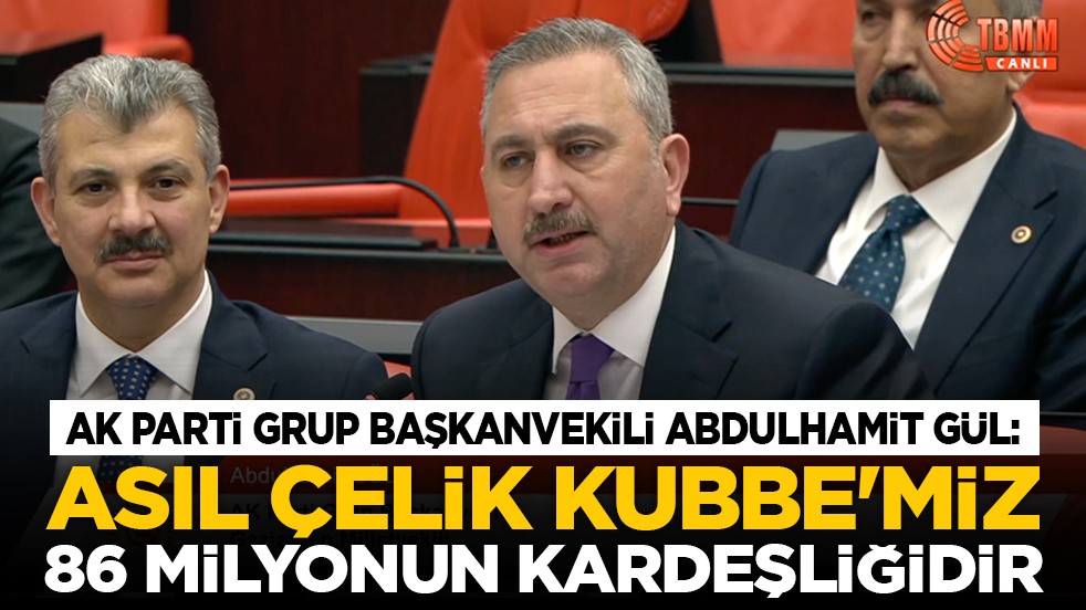 AK Parti Grup Başkanvekili Abdulhamit Gül: Asıl Çelik Kubbe'miz 86 milyonun kardeşliğidir