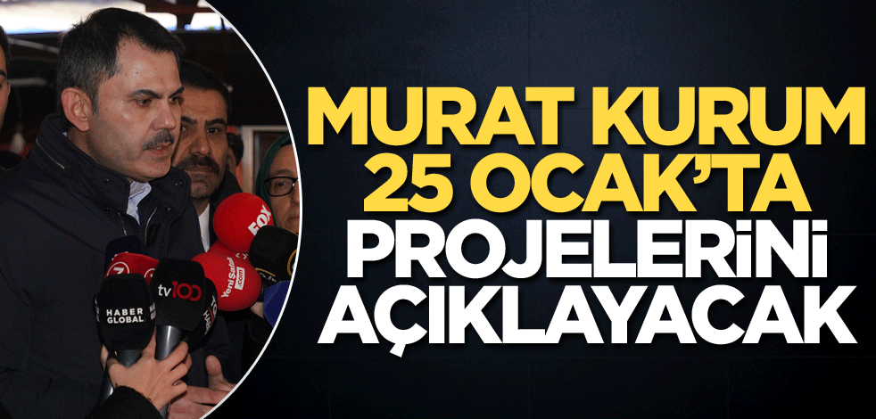 AK Parti İstanbul adayı Kurum, 25 Ocak'ta projelerini açıklayacak