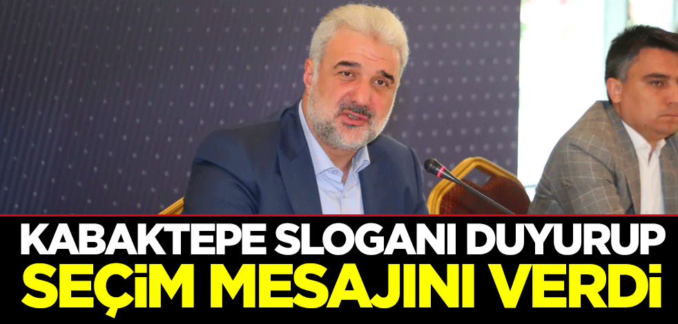 AK Parti İstanbul İl Başkanı Osman Nuri Kabaktepe sloganı duyurup seçim mesajını verdi