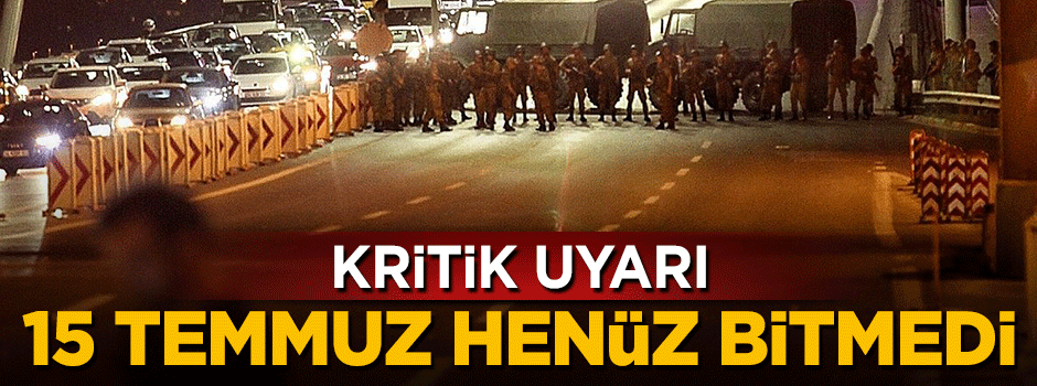 AK Parti İstanbul İş Başkanı Selim Temurci: 15 Temmuz'un bittiğine inanmıyorum