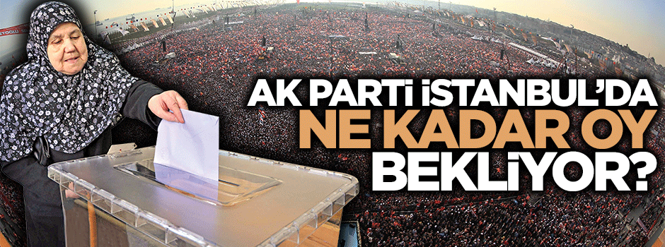 AK Parti İstanbul'da yüzde kaç oy hedefliyor?