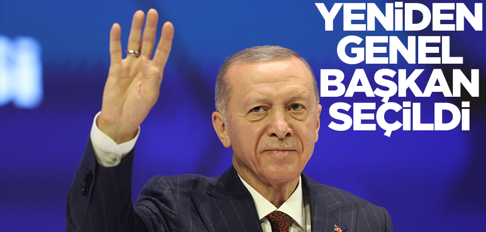 AK Parti Kongresi: Erdoğan yeniden genel başkan seçildi