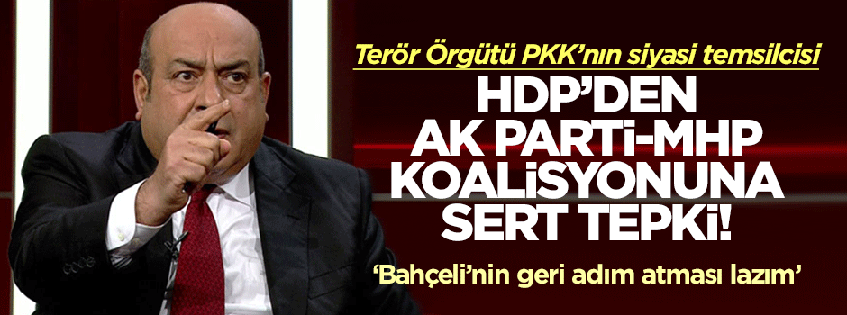 AK Parti-MHP Koalisyonu'na HDP'den ilk tepki!