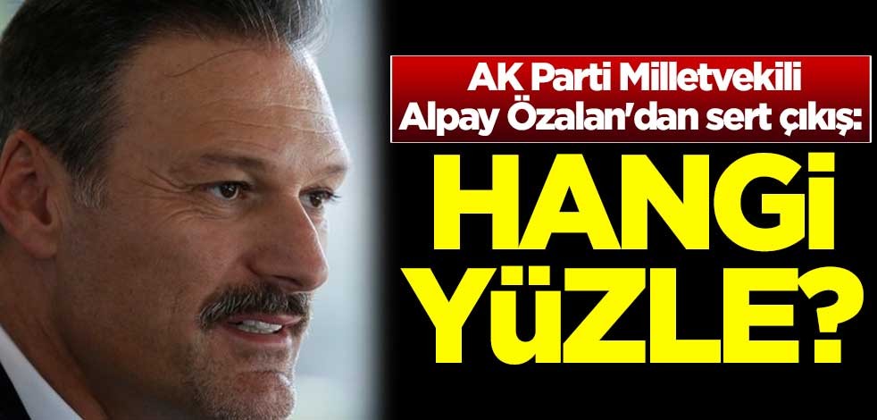 AK Parti Milletvekili Alpay Özalan'dan sert çıkış: Hangi yüzle?