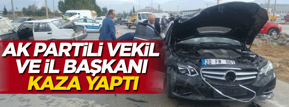 AK Parti milletvekili ve il başkanı kaza yaptı