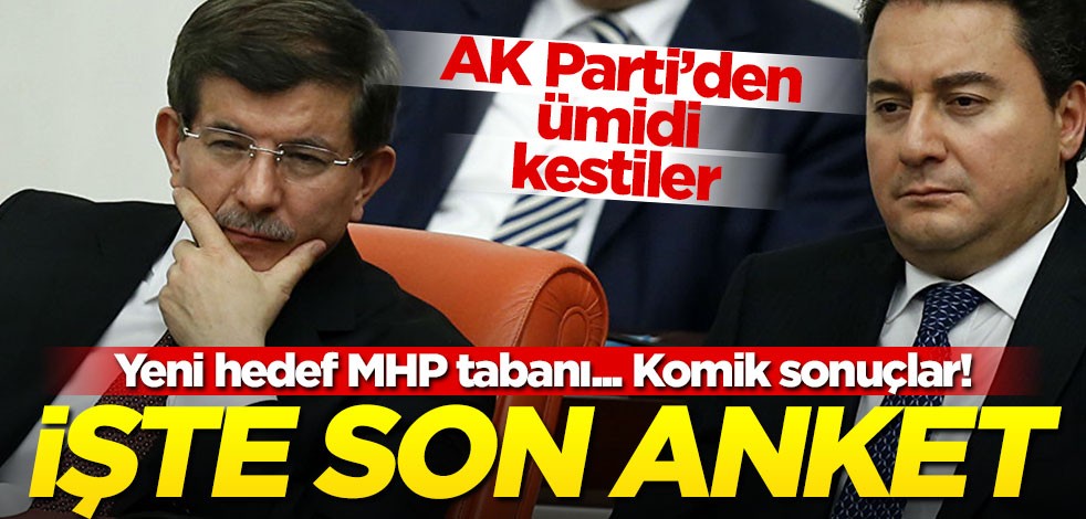 AK Parti olmadı, şimdi MHP'ye oynuyorlar! Son ankette dikkat çeken detay