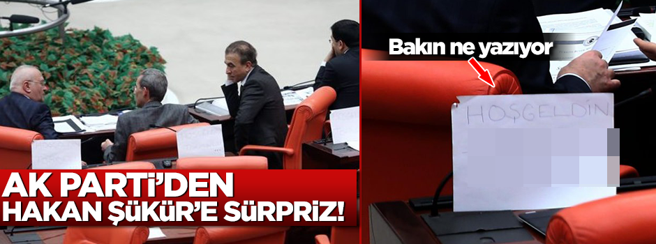 AK Parti sıralarından Hakan Şükür'e gönderme