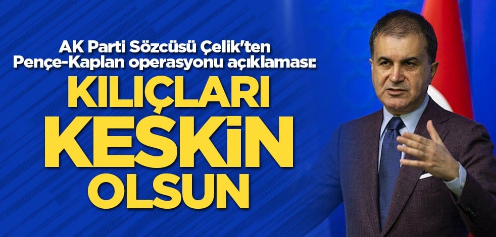 AK Parti Sözcüsü Çelik'ten Pençe-Kaplan operasyonu açıklaması