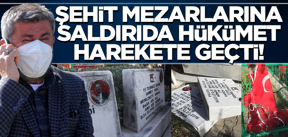 AK Parti Sözcüsü Ömer Çelik, mezar taşları tahrip edilen şehit ikiz polislerin babasıyla görüştü
