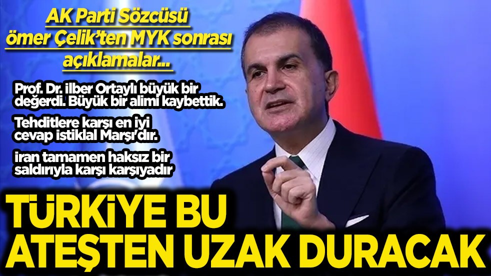 AK Parti Sözcüsü Ömer Çelik MYK Toplantısı sonrası açıklamalarda bulunuyor