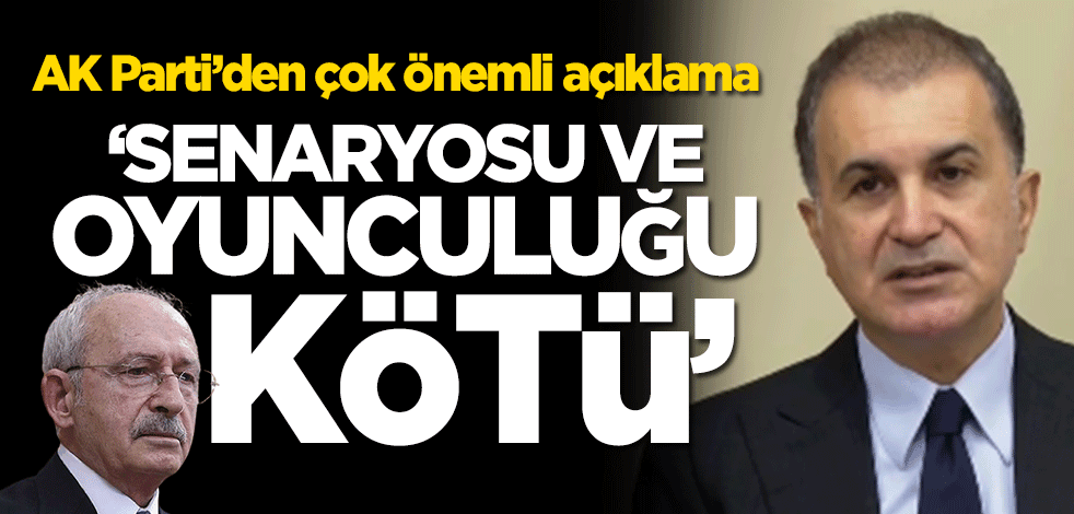 AK Parti Sözcüsü Ömer Çelik'ten açıklama