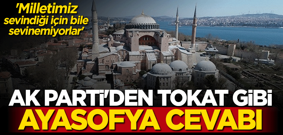 AK Parti Sözcüsü Ömer Çelik'ten Ayasofya açıklaması