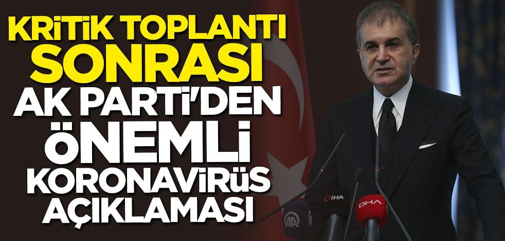 AK Parti Sözcüsü Ömer Çelik'ten önemli açıklamalar