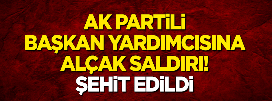 Ak Parti Van Özalp ilçe başkan yardımcısı şehit edildi!