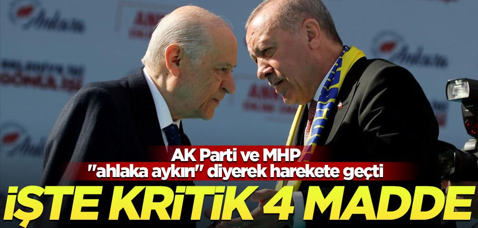 AK Parti ve MHP "ahlaka aykırı" diyerek harekete geçti! Milletvekili transferine karşı 4 madde