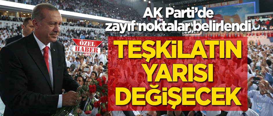AK Parti'de teşkilatların yüzde 40’ı değişecek