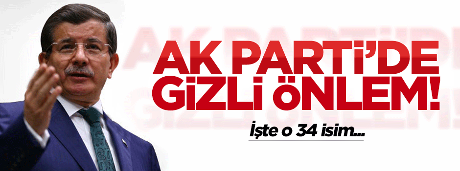 AK Parti'de üç dönem' önlemi