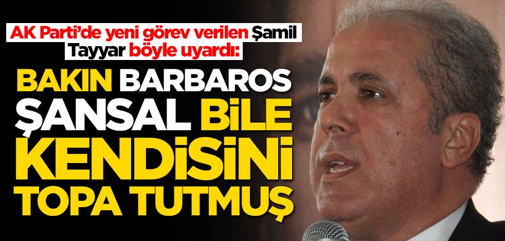 AK Parti'de yeni görev verilen Şamil Tayyar böyle uyardı: Bakın Barbaros Şansal bile topa tutmuş