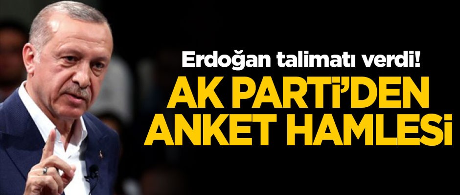 AK Parti'den anket hamlesi! Erdoğan talimatı verdi