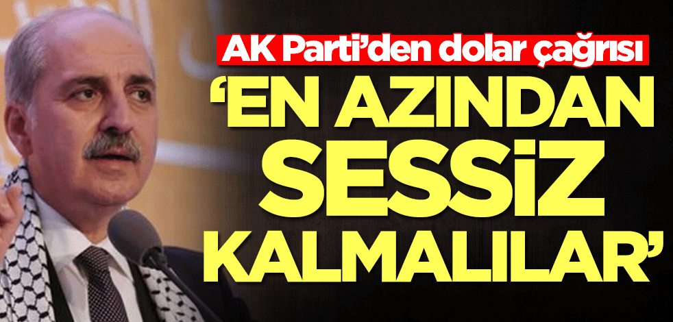 AK Parti’den dolar çağrısı: En azından sessiz kalmalılar