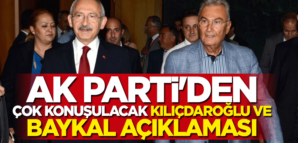 AK Parti'den flaş açıklama: Deniz Baykal yerli ve milli bir adamdı